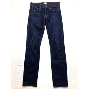 J CREW 484 Jeans Men 28x31 Slim Dark Wash KURABO Japanese Denim Blue